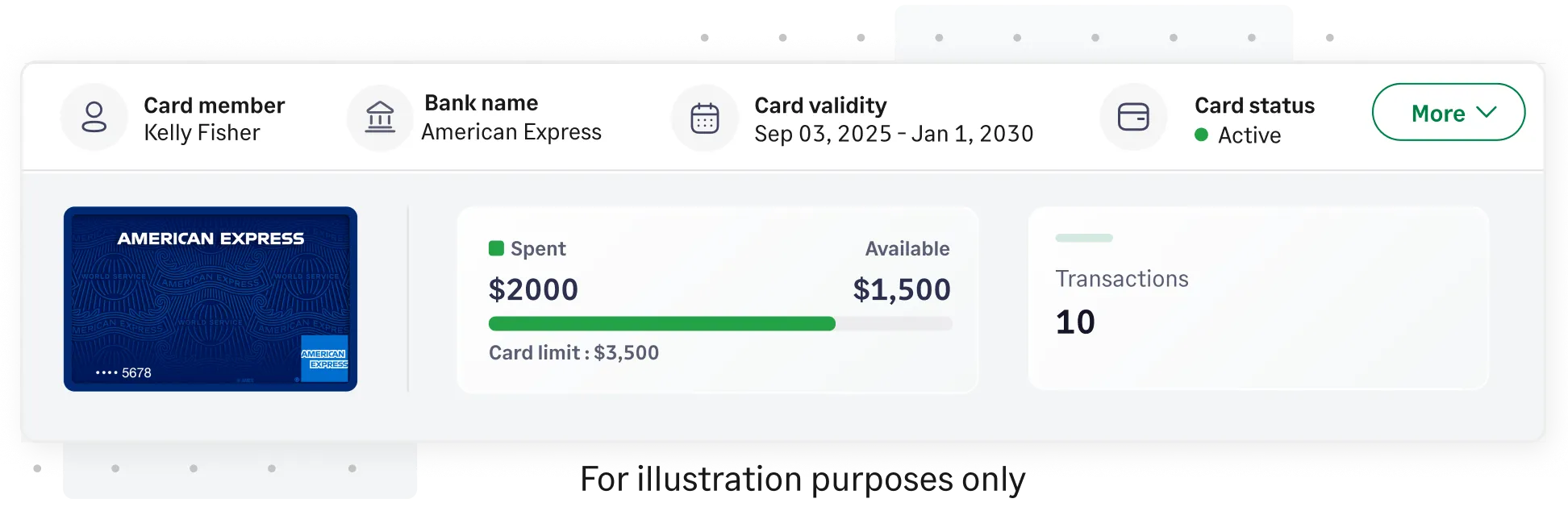 Give employees american express virtual cards to use to make business purchases