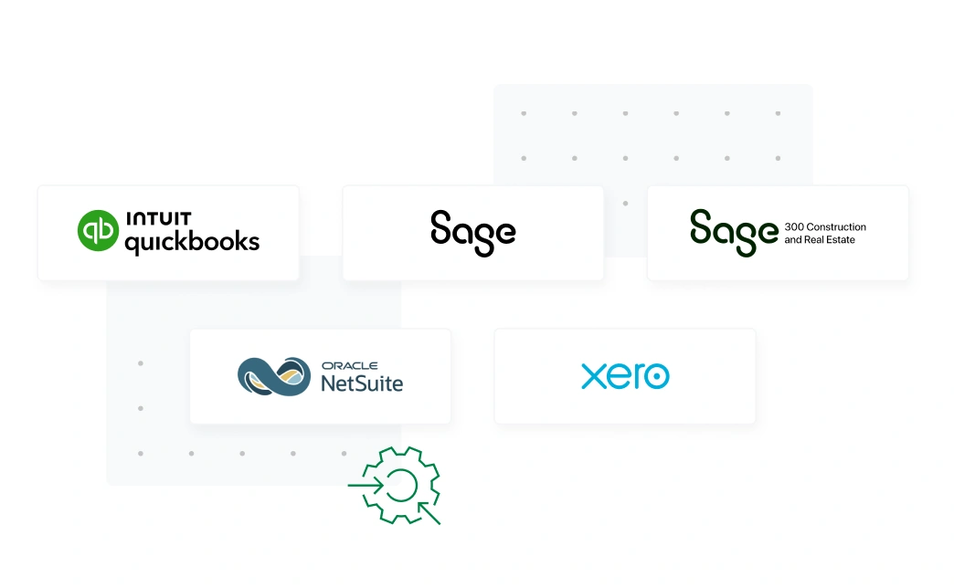 Logos of accounting software integrated with Fyle