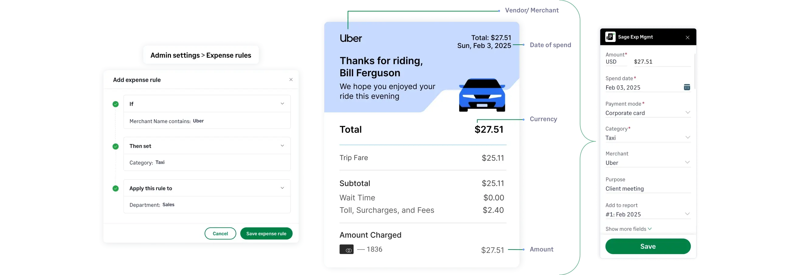 Track and reconcile credit card expenses in real-time with Sage Expense Management