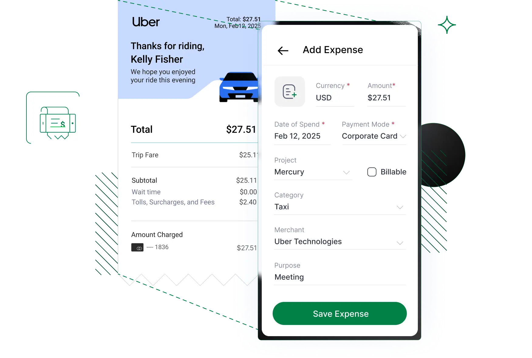 Real-time expense management on cards you already have
