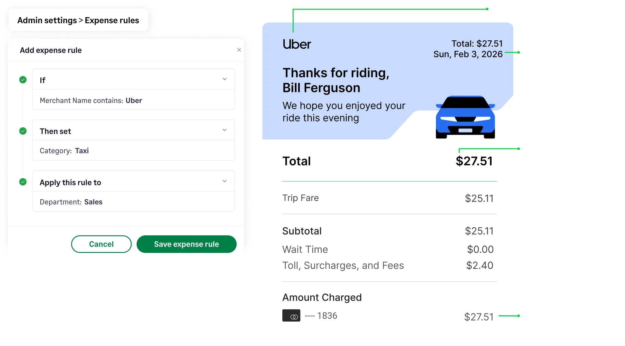 Sage Expense Management expense rules for compliant expense reporting