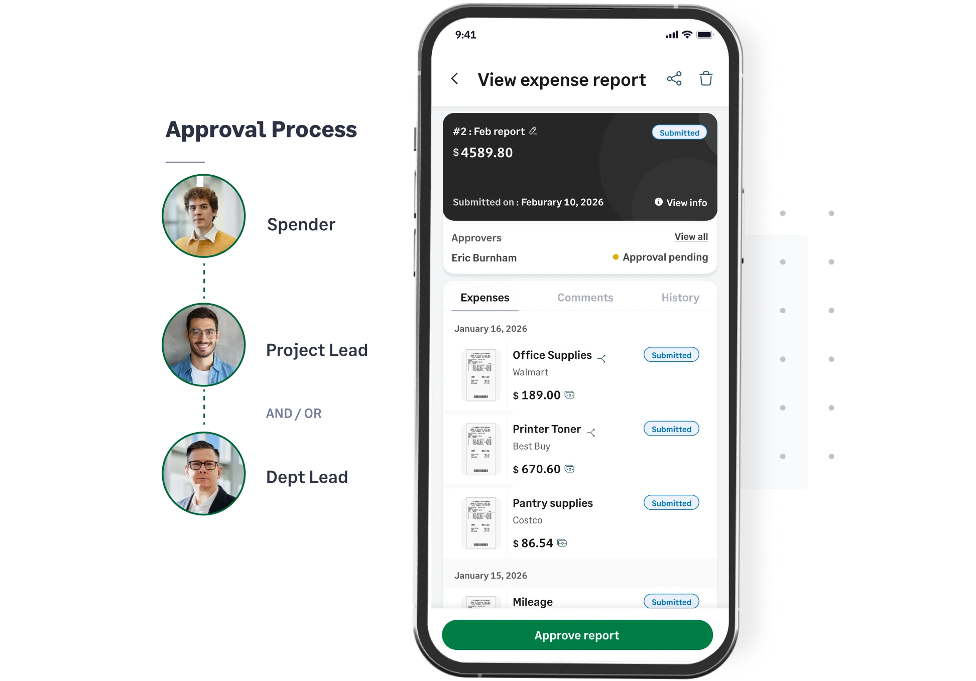 Approve expense reports on the go with the Sage Expense Management mobile app