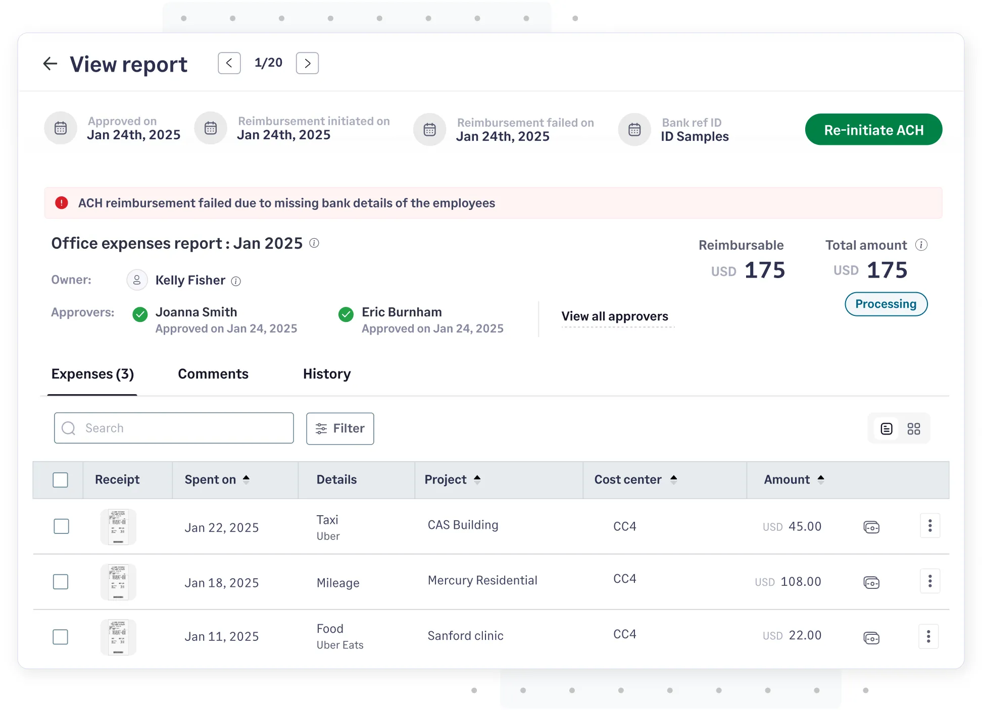 Easy error resolution