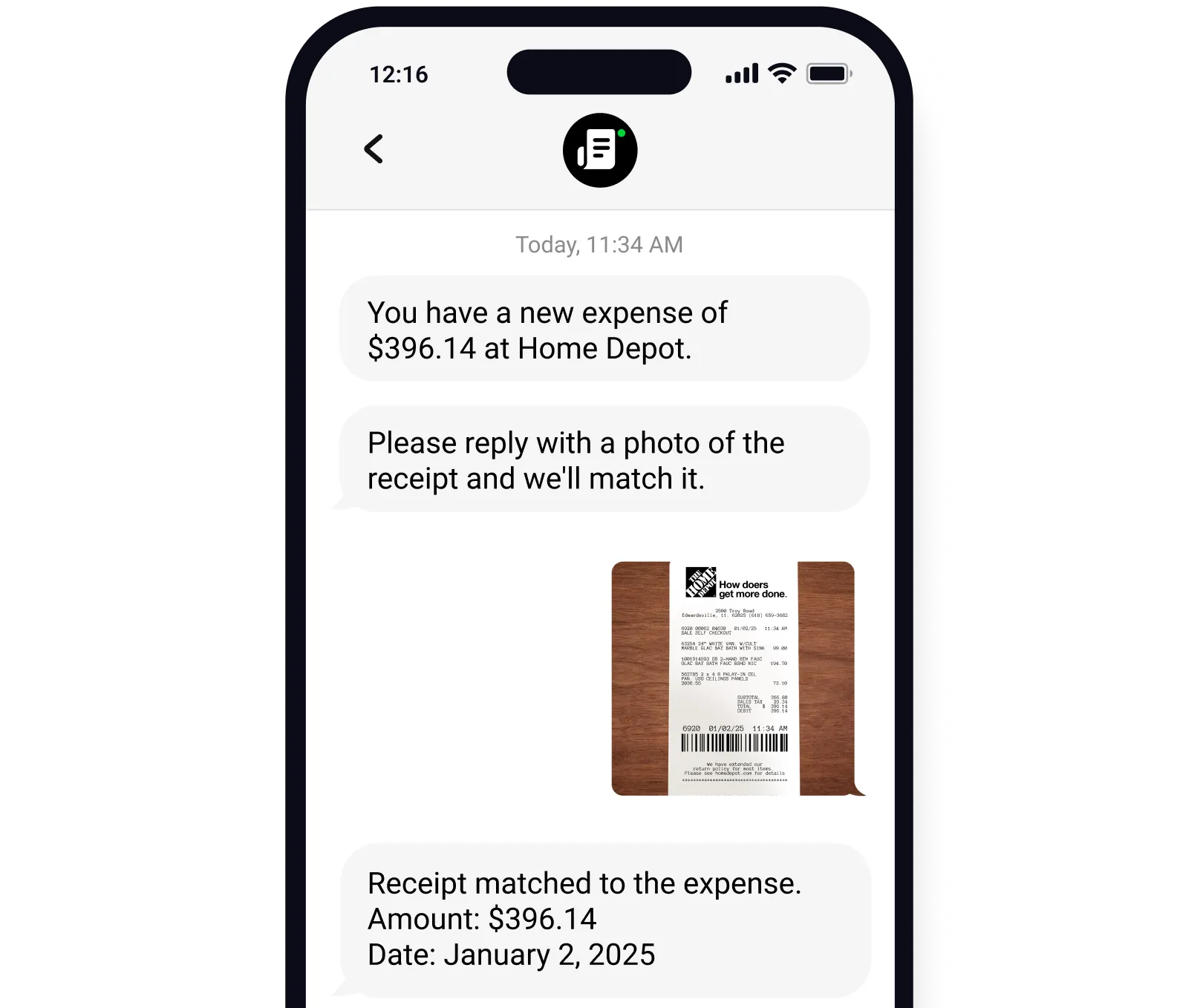 Get real-time text alerts to reconcile credit card spend