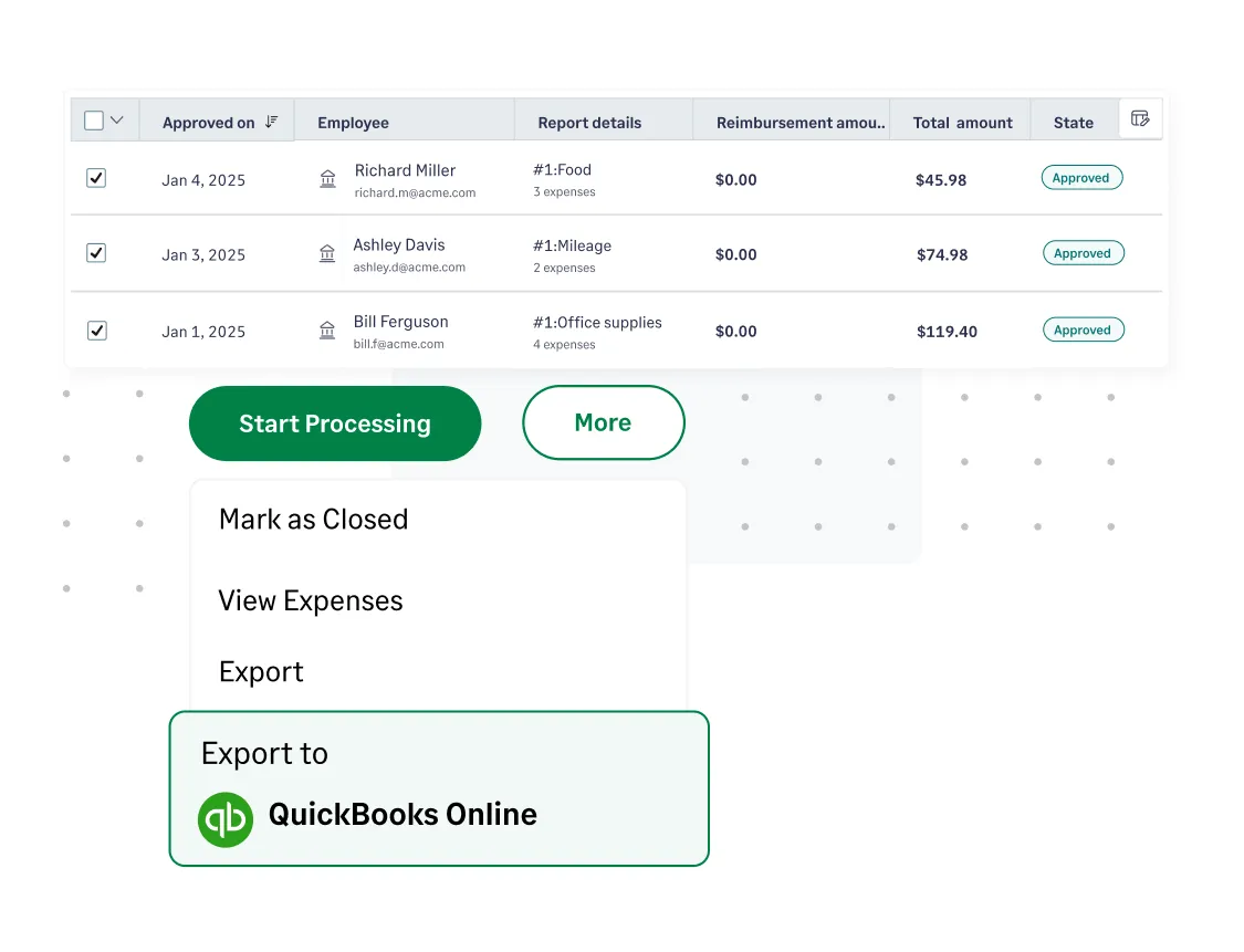 Sage Expense Management integrates with accounting tools to help finance teams close on time