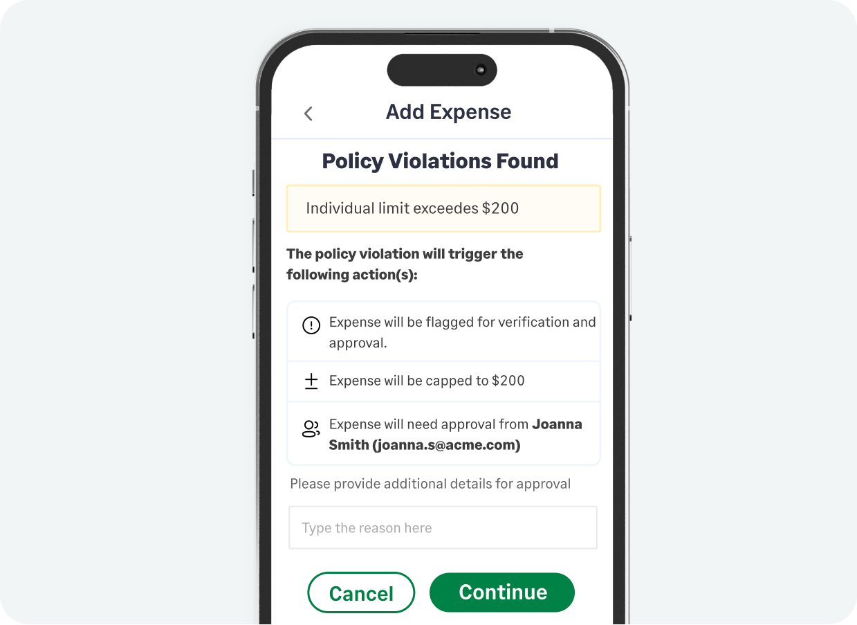 Detect policy violations and stay compliant always with Sage Expense Management