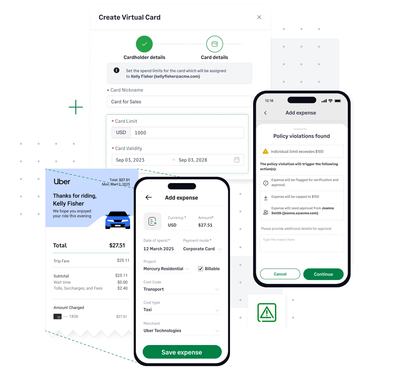 Easy expense management on credit cards you already have