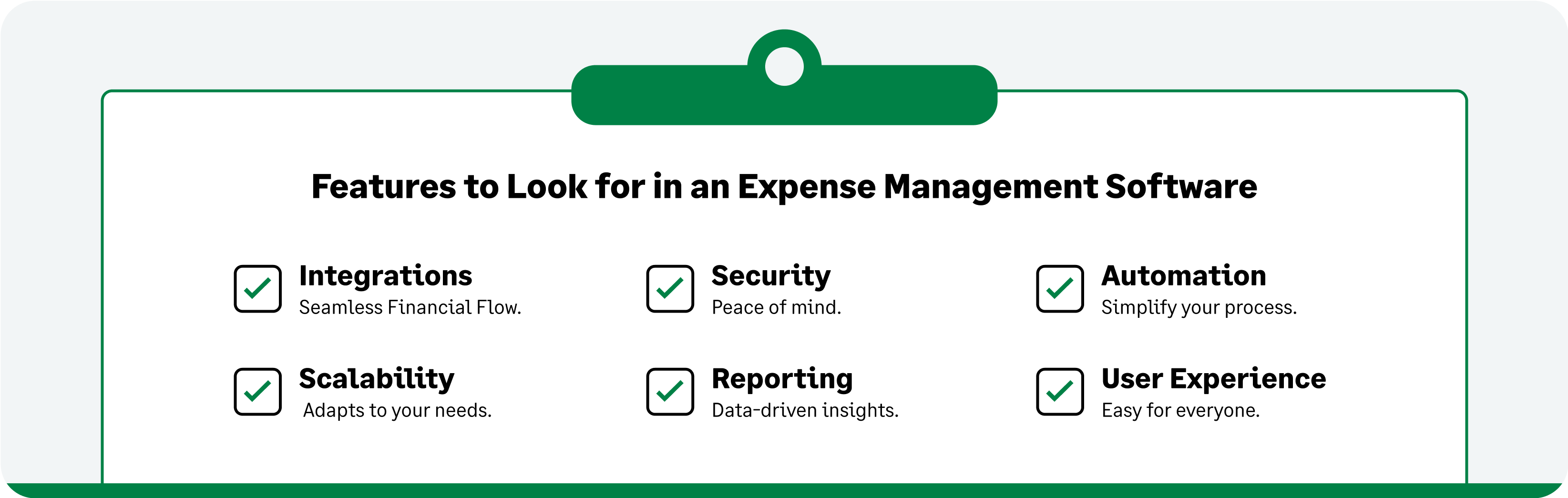 Features to look for in an expense management software