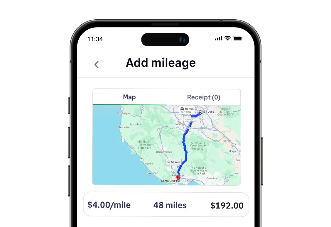 Track mileage and per diems with Sage Expense Management