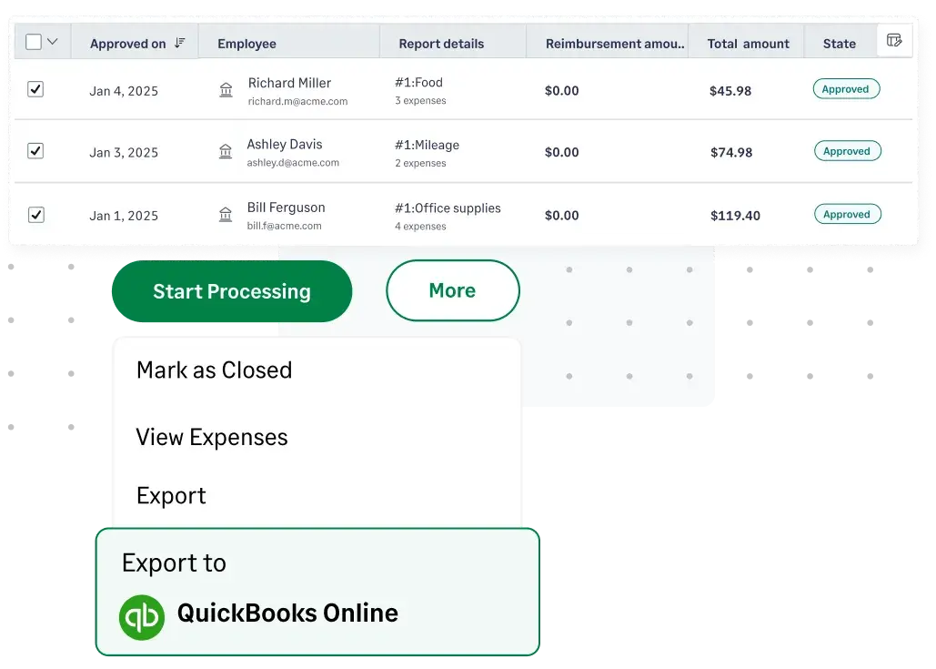 Sage Expense Management integrates with your preferred accounting software with ease