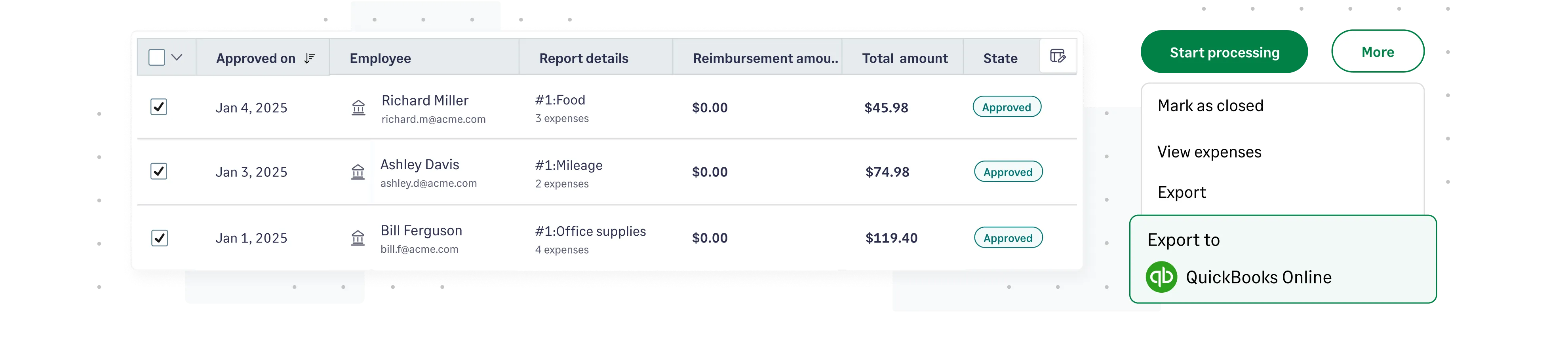 Sage Expense Management integrates with your preferred accounting software with ease